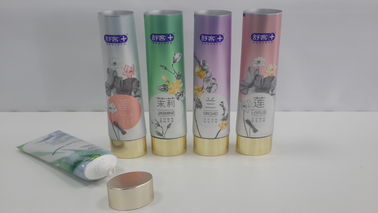 D35 90g Vòng phẳng Ống Kem Đánh Răng Trắng Ống Dạng Tròn Tốc Độ In Flexo